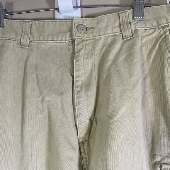 American Eagle Cargo Shorts Mens 33 Utility Classic Tan Streetwear Baggy Y2K - Picture 5 of 14